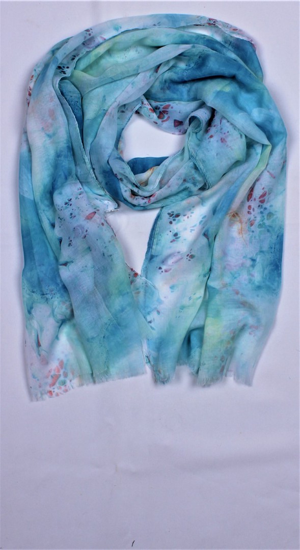 Alice & Lily printed scarf  blue Style : SC/5003BLU image 0